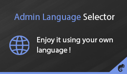 Admin Language Selector