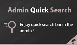 Admin Quick Search