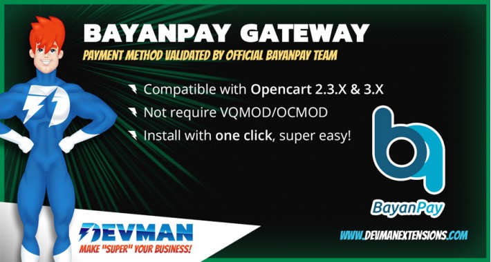 BayanPay - Payment method Opencart 2.3.x - 3.x BayanPay - Payment method Opencart 2.3.x - 3.x