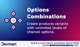 Options combinations - Chained options - Product variants