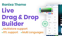 Ronixa Theme - OpenCart Live Drag and Drop Page Builder