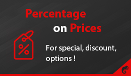 Percentage on Prices